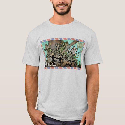 Time Gruntsエンベロープデザイン基本Tシャツ Tシャツ (正面)