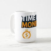 Time Is Money – Hustle Mindset T-Shirt | Entrepren コーヒーマグカップ (正面左)