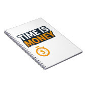 Time Is Money – Hustle Mindset T-Shirt | Entrepren ノートブック (右側)