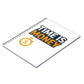 Time Is Money – Hustle Mindset T-Shirt | Entrepren ノートブック (左側)