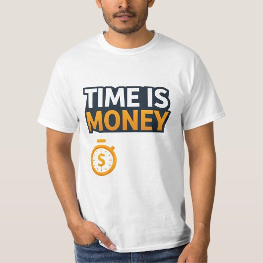Time Is Money – Hustle Mindset T-Shirt | Entrepren Tシャツ (正面)