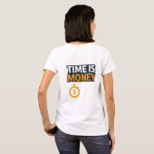 Time Is Money – Hustle Mindset T-Shirt | Entrepren Tシャツ (裏面フル)