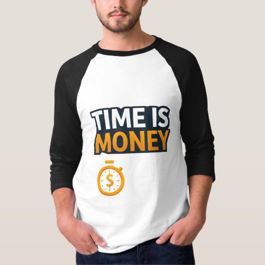 Time Is Money – Hustle Mindset T-Shirt | Entrepren Tシャツ (正面)