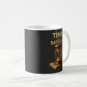 Time Is Money | Powerful Motivational Design コーヒーマグカップ (正面右)