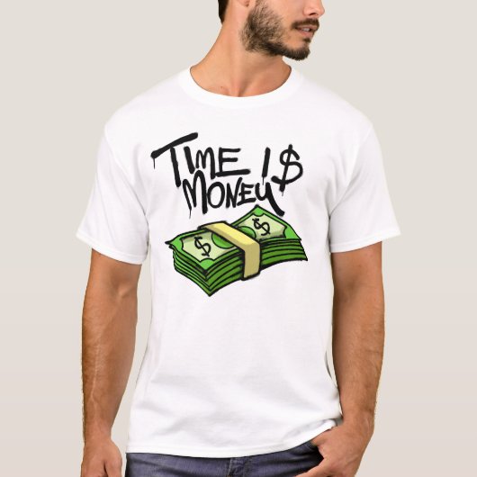 Time Is Money streetwear Tシャツ (正面)