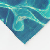 Time lapse photography of blue body of water フリースブランケット (角)