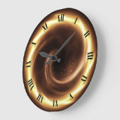 Time Machine – 渦巻き状火災渦~タイムポータル~ ラージ壁時計 (傾斜)