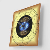 Time Machine Portal ~ Time/Space/ Continuum ~ スクエア壁時計 (傾斜)