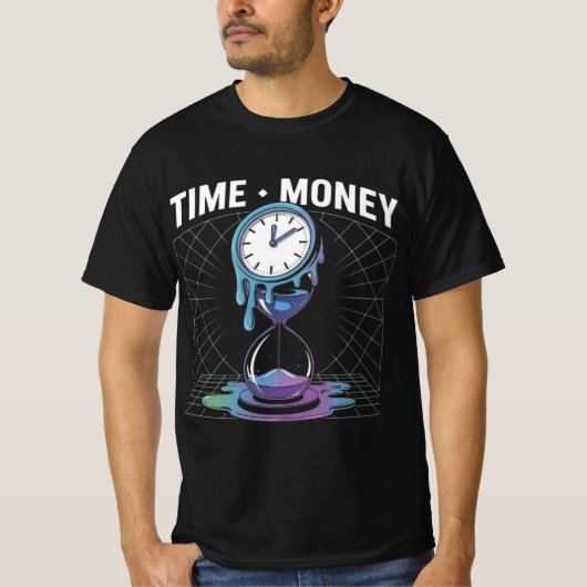 Time. Money Power Hustle Tシャツ (正面)