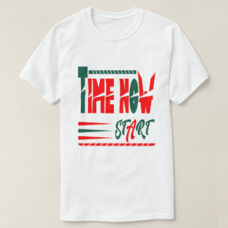 Time now start  tシャツ