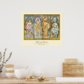 Time of the Day, Alphonse Mucha ポスター (キッチン)