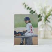 「Time on the Bench」再生アートポストカード ポストカード (スタンド正面)