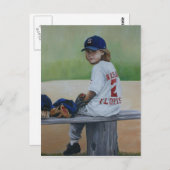 「Time on the Bench」再生アートポストカード ポストカード (正面/裏面)