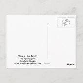 「Time on the Bench」再生アートポストカード ポストカード (裏面)