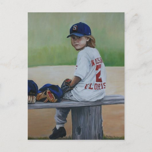 「Time on the Bench」再生アートポストカード ポストカード (正面)