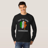 Time some shenanigans ireland flag shamrock St Pat Tシャツ (正面フル)