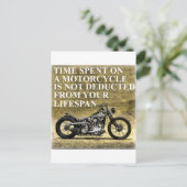 Time Spent On A Motorcycle ポストカード (スタンド正面)