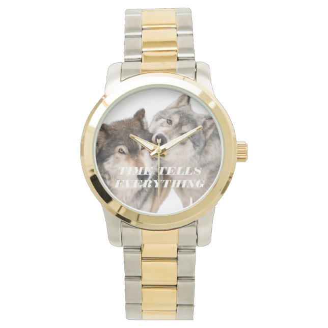 TIME TELLS IT ALL 腕時計 (正面)