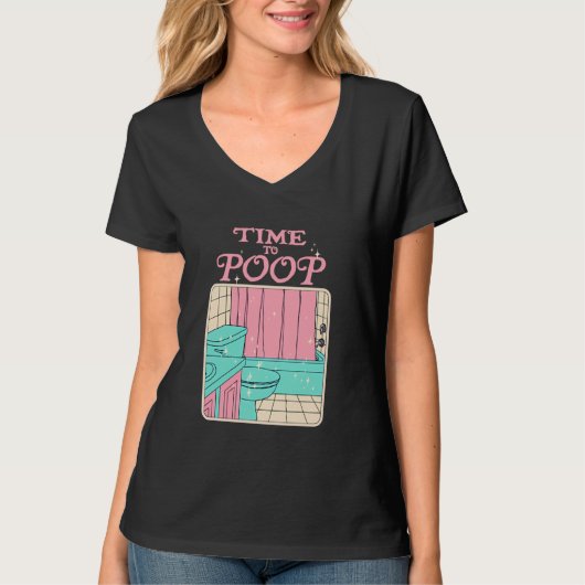 TIME TOウンチ・プレス開始おもしろいデザイン Tシャツ (正面)