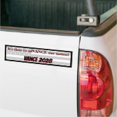 Time to adVANCE our nation JD Vance for President  バンパーステッカー (トラック上)