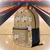 Time to Bowl Personalized プリントバックパック