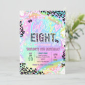 Time To Celebr-Eight Rainbow Leopard 8th Birthday 招待状 (スタンド正面)