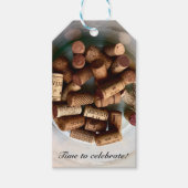 Time to Celebrate Wine Corks ギフトタグ (正面)