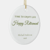 Time to Enjoy Life Retirement Gift セラミックオーナメント (右)
