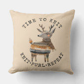 Time to Knit  クッション (正面)