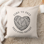 Time to Knit Blush Pink クッション (ブランケット)