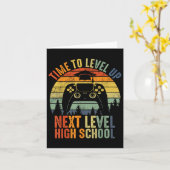 Time To Level Up Middle School High School Graduat カード (黄色い花)