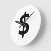 Time to make money ラウンド壁時計 (傾斜)