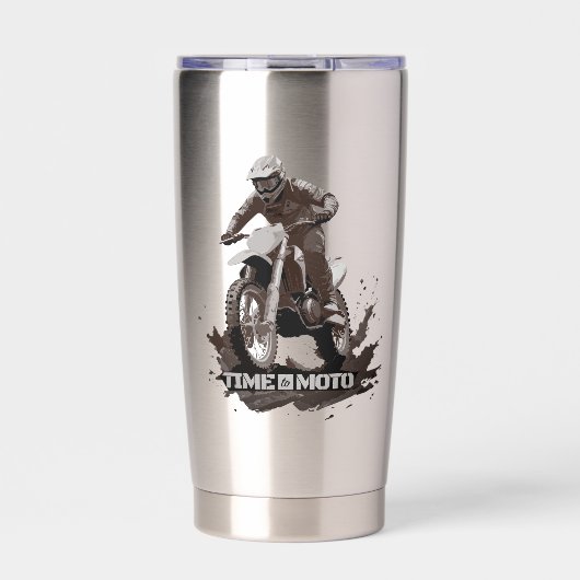 Time to Moto Dirt Bike Insulated Tumbler 保温保冷タンブラー (正面)