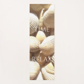 Time to or リラックス Your Text Sea Shells写真 ヨガマット (正面)