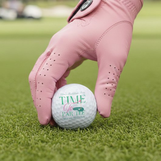 Time to Par-Tee Fun Golf Themed Bachelorette ゴルフボール