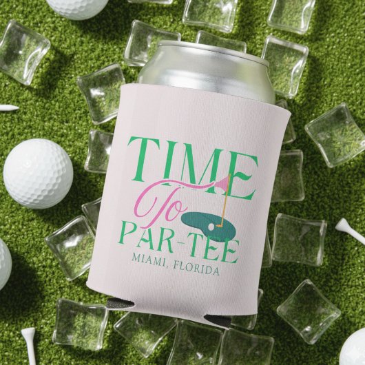 Time to Par-Tee Fun Golf Themed Bachelorette 缶クーラー
