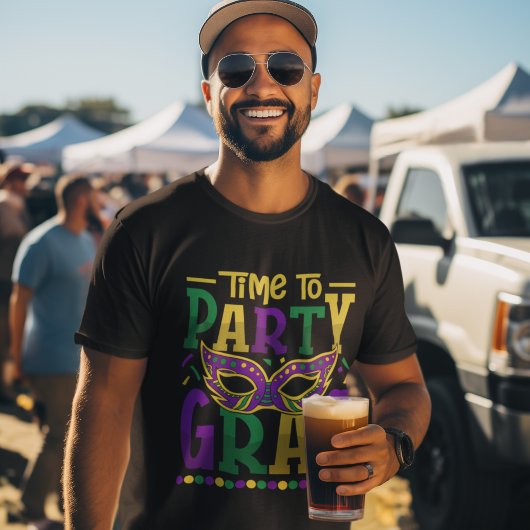 Time to Party Gras, Funny Mardi Gras Tシャツ