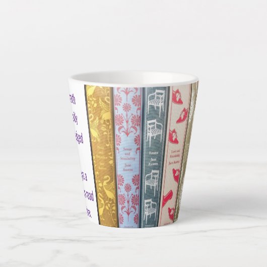 Time to read Jane Austen  カフェラテマグ (正面)
