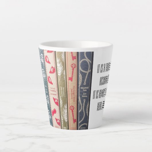 Time to read Jane Austen  カフェラテマグ (正面)