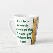 Time to read Jane Austen  カフェラテマグ (左アングル)