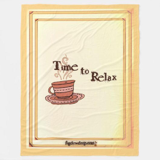 Time to Relax "Chocolate Bar" Fleece Blanket  フリースブランケット (正面)