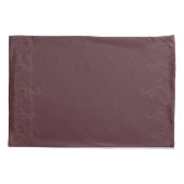 Time to Relax maroon-ed Pillow case set 枕カバー (裏面-左)