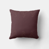 Time to Relax maroon-ed Throw Pillow  クッション (裏面)