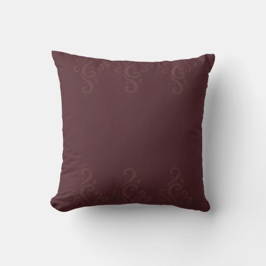 Time to Relax maroon-ed Throw Pillow  クッション (正面)