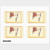 Time to Relax yellow Rectangular Sticker Label 長方形シール (シート)