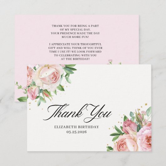 Time to spill the tea bridal shower サンキューカード (正面/裏面)