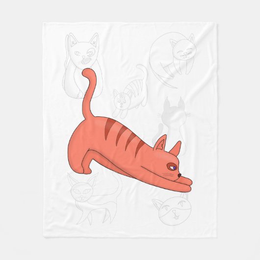 Time to Stretch Duvet Cover フリースブランケット (正面)