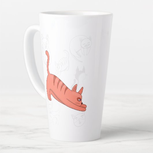 Time to Stretch Two-Tone Coffee Mug Teapot カフェラテマグ (左アングル)