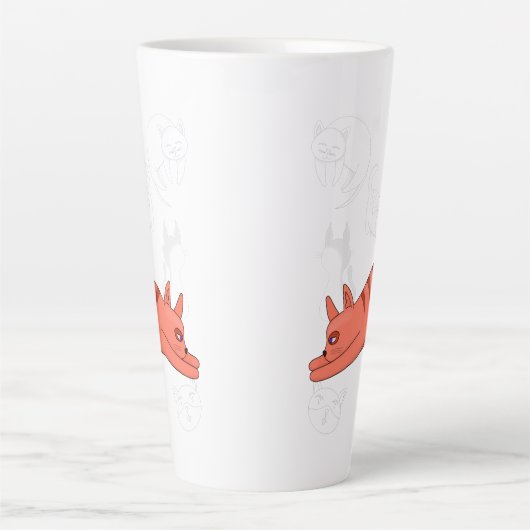 Time to Stretch Two-Tone Coffee Mug Teapot カフェラテマグ (正面)