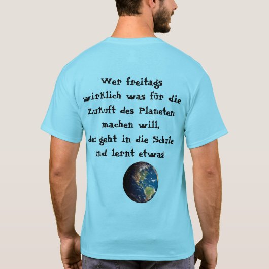 Time to study - anti friday for future tシャツ (裏面)